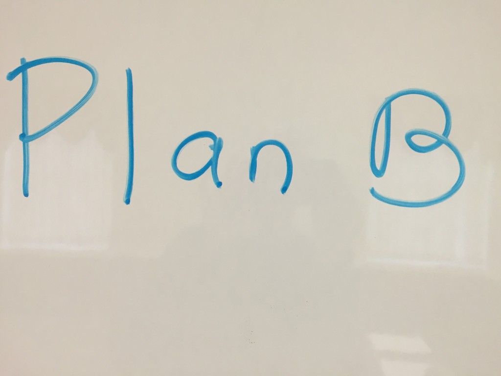 words "Plan B"