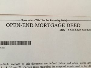 words "Open-end Mortgage Deed"