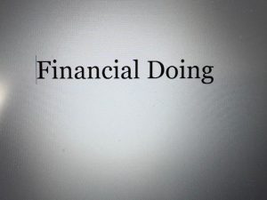 The words 'Financial Doing' displayed on a simple background.