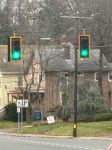 Green traffic light symbolizing long-term, higher risk growth investments.