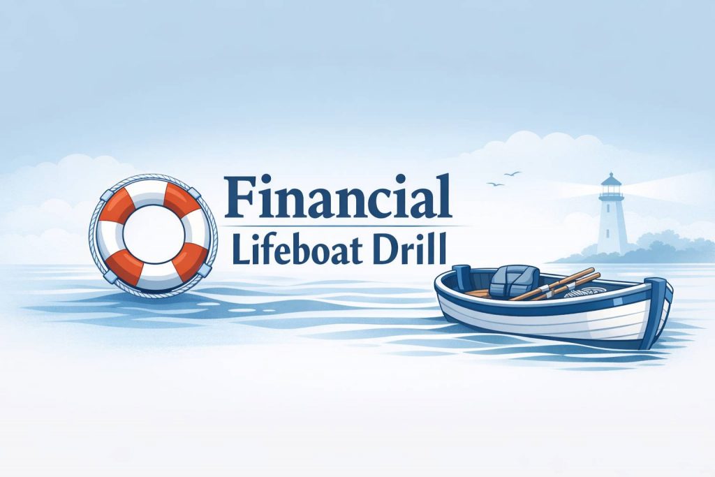 Financial lifeboat drill - concept for retirement planning and market downturns